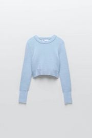 SOFT FEEL CROPPED SWEATER at Zara